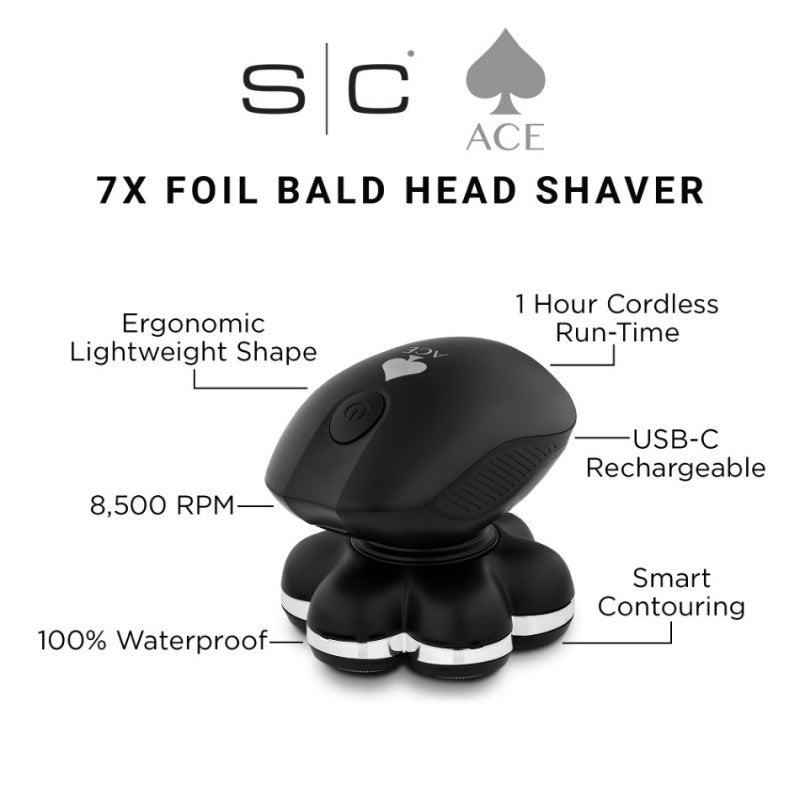 STYLECRAFT ACE 7 HEAD SHAVER (#SC804B)