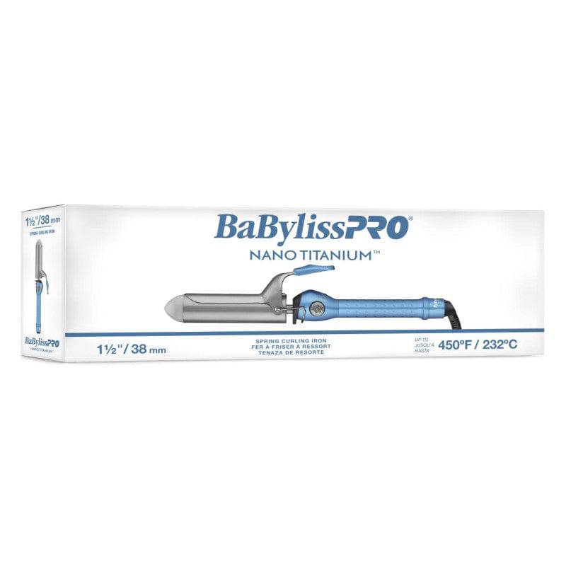 BABYLISSPRO NANO TITANIUM SPRING CURLING IRON 1.5" (#BNT150S)