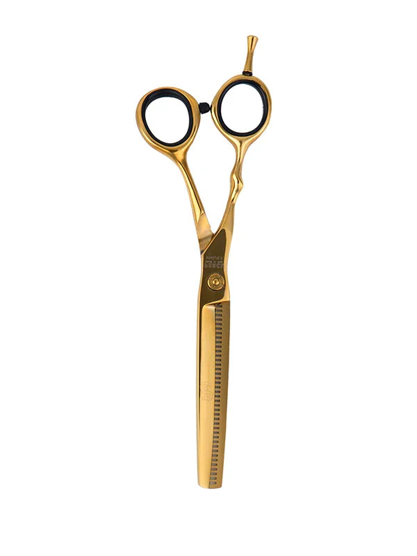 PERCU FANTASTICA LINE PROFESSIONAL THINNING SHEAR 6.5" (BLACK & GOLD)