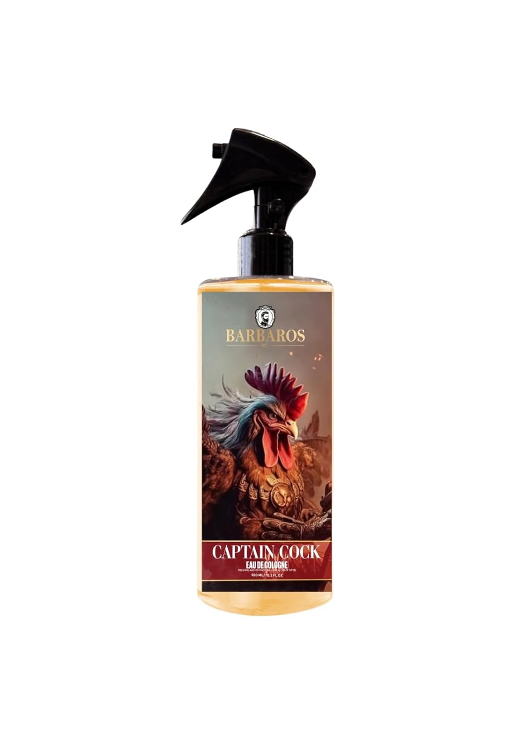 BARBAROS CAPTAIN COCK AFTERSHAVE/COLOGNE 16.9OZ – N.O.S. Barber Supply