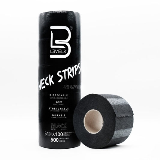 L3VEL3 NECK STRIPS - BLACK