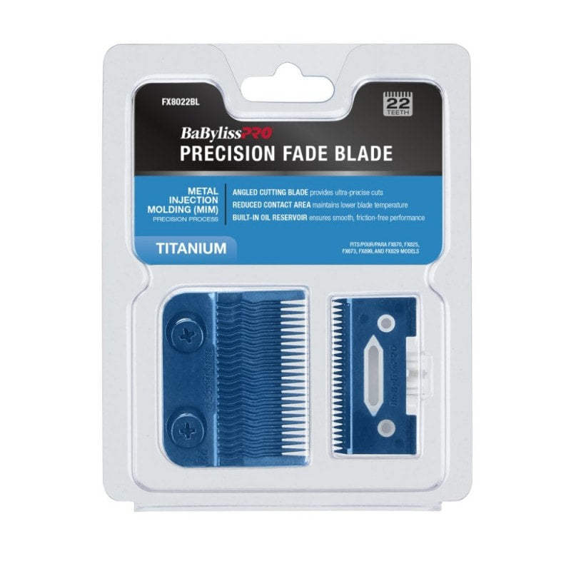 BABYLISSPRO BLUE TITANIUM MIM PRECISION FADE BLADE (#FX8022BL)
