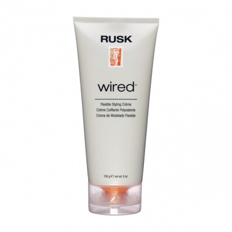 Rusk Wired Flexible Styling Creme in 6oz jar, styling product with a flexible hold for textured and manageable hair.