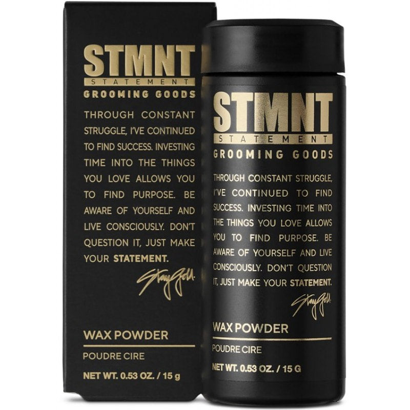 Styling product image of STMNT Wax Powder 15g, a hair styling powder from STMNT with a sleek container and label.