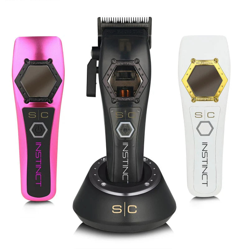 StyleCraft Metal Instinct clipper and shaver combo with sleek metallic design, suitable for precise grooming and shaving.
