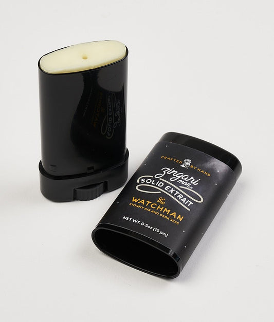 Zingari Man The Watchman Solid Extrait aftershave or cologne in a sleek container, featuring a refined and masculine scent.
