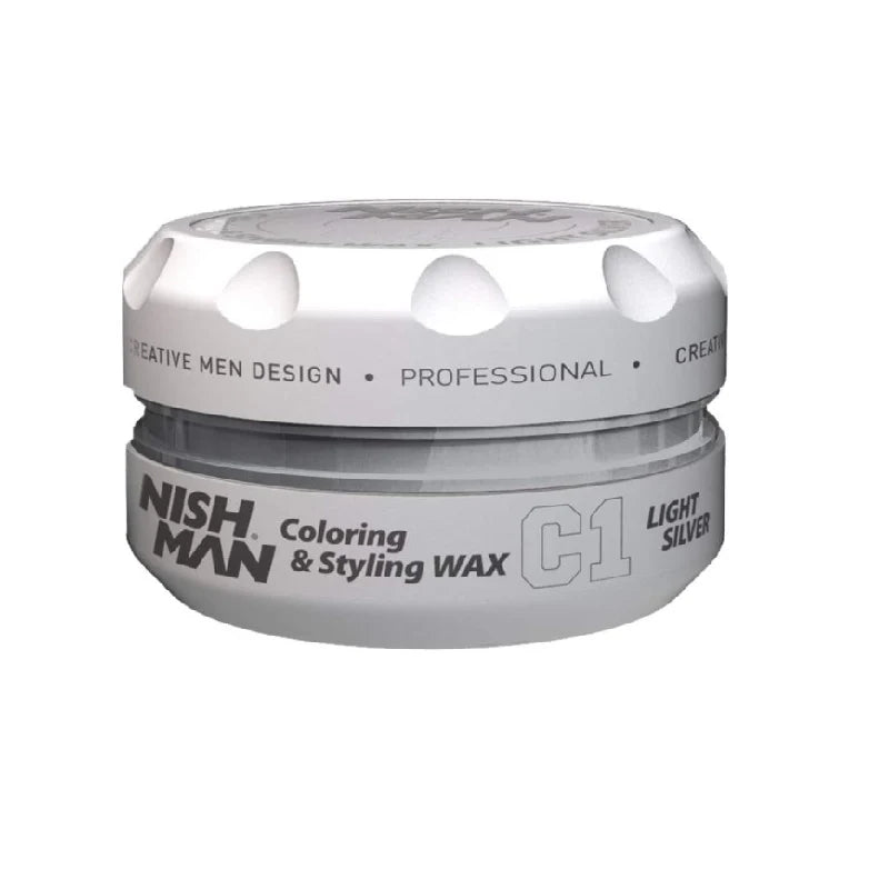 NISHMAN HAIR PREMIUM COLORING WAX C1 SILVER 100ML