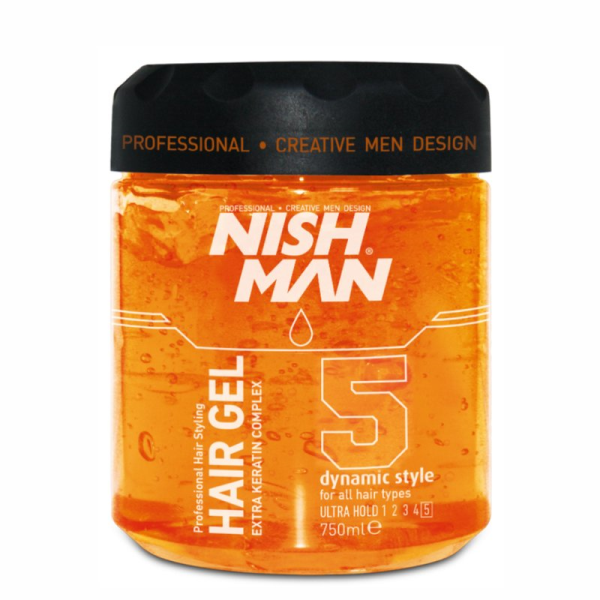 NISHMAN ULTRA STRONG HAIR STYLING GEL 750ML