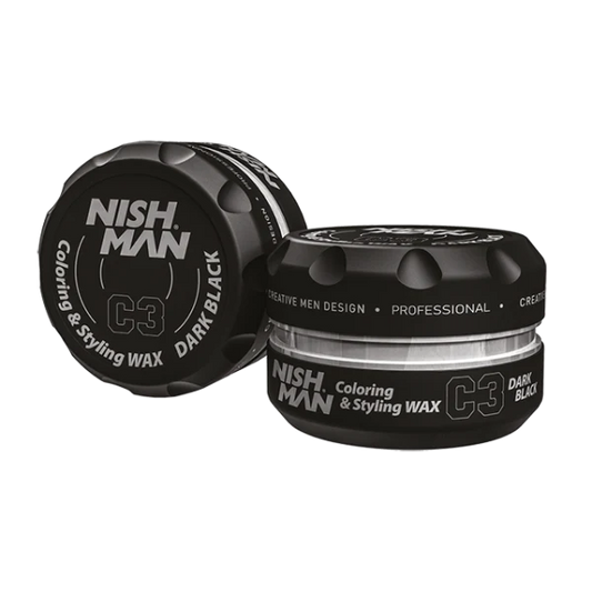 NISHMAN HAIR PREMIUM COLORING WAX C3 DARK BLACK 100ML