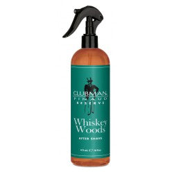CLUBMAN WHISKEY WOODS AFTER SHAVE SPRAY 16 OZ