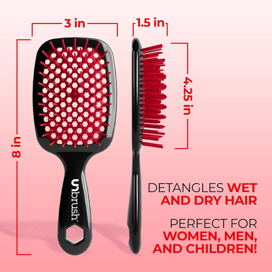 UNbrush DETANGLING BRUSH - RED