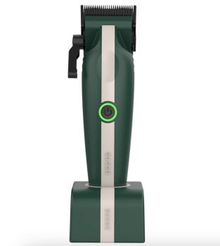 Cocco Cocco Veloce Lite Clipper in green and white with ergonomic design and detachable blade for easy grooming.