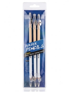 BARBAROS BARBER PENCILS 3PK - WHITE