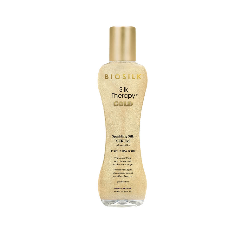 BioSilk Silk Therapy Gold Original Treatment leave-in hair treatment, 5.64 oz bottle