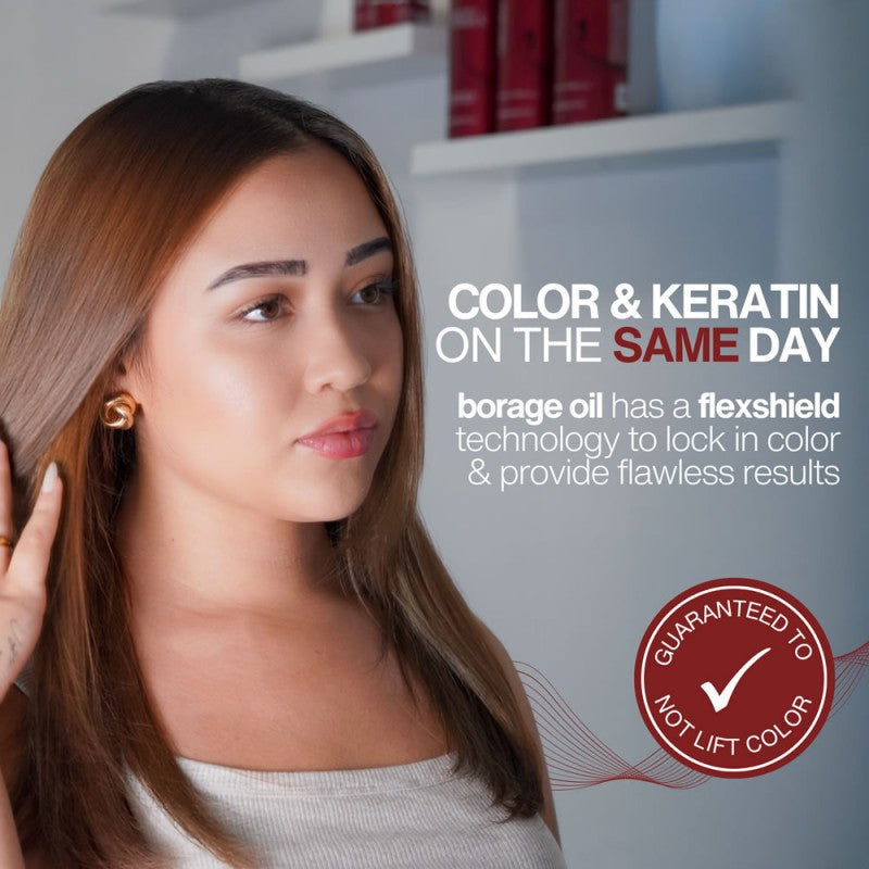 Lasio Color Pro Keratin Hair Treatment bottle on a white background, showcasing the product's packaging and branding.