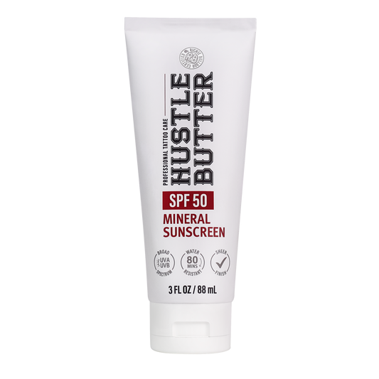 HUSTLE BUTTER MINERAL SUNSCREEN LOTION SPF 50 - 3OZ