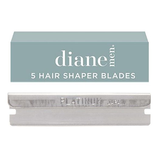Diane stainless steel shaper blades 60-pack for razors and blades, shown in packaging with blades visible