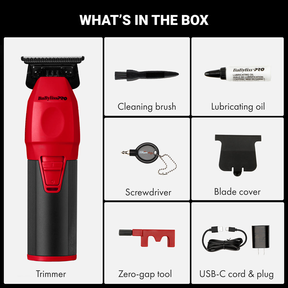 BABYLISSPRO COREFX TRIMMER - RED (#FX76RD)