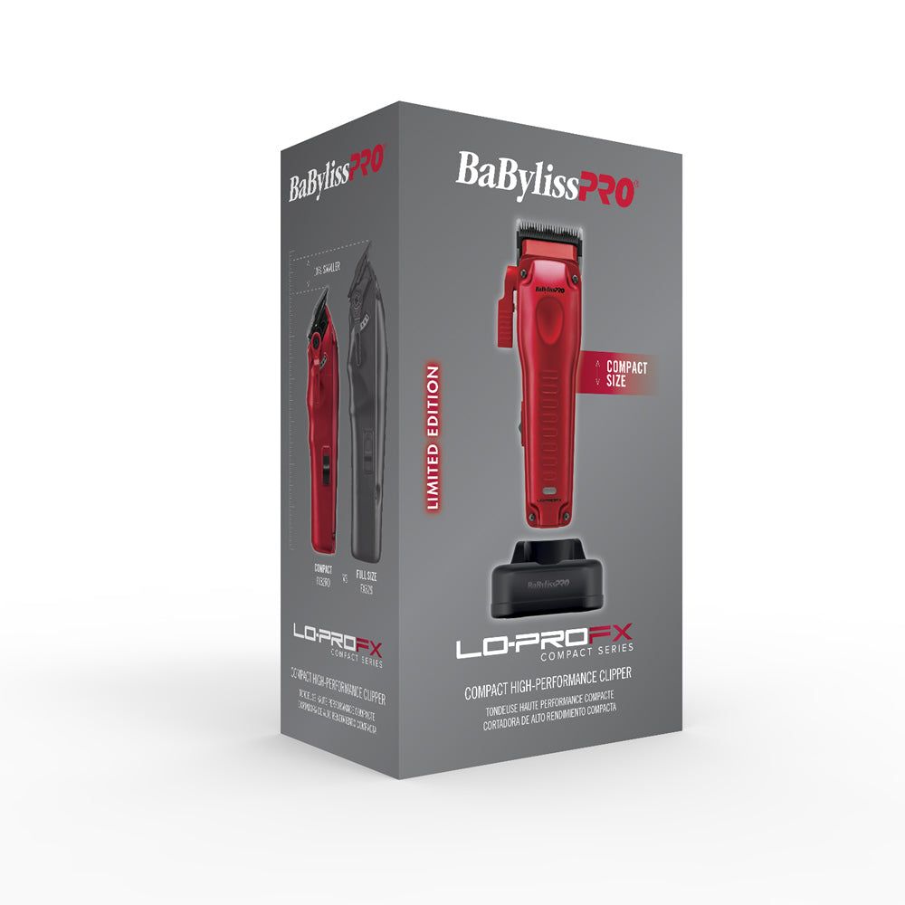 BABYLISSPRO COMPACT LO-PRO CLIPPER - RED (#FX82RD)