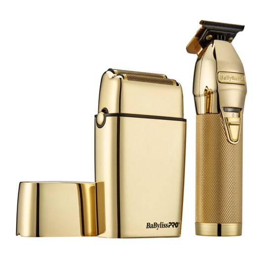 BABYLISSPRO LIMITEDFX GOLD TRIMMER & SHAVER COMBO (#FXDUOFS2TG)
