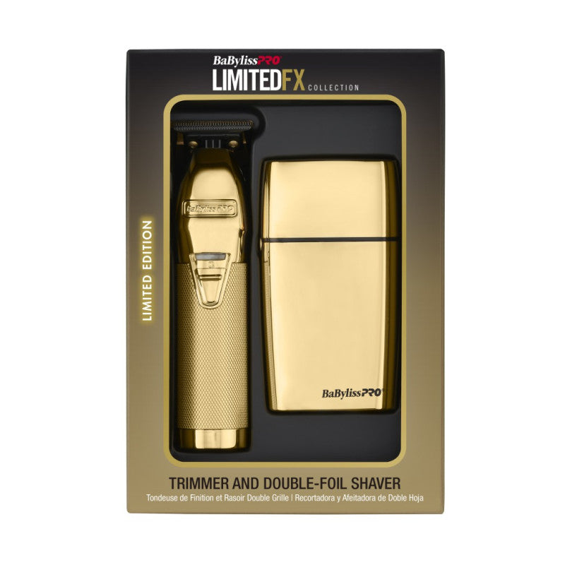 BABYLISSPRO LIMITEDFX GOLD TRIMMER & SHAVER COMBO (#FXDUOFS2TG)