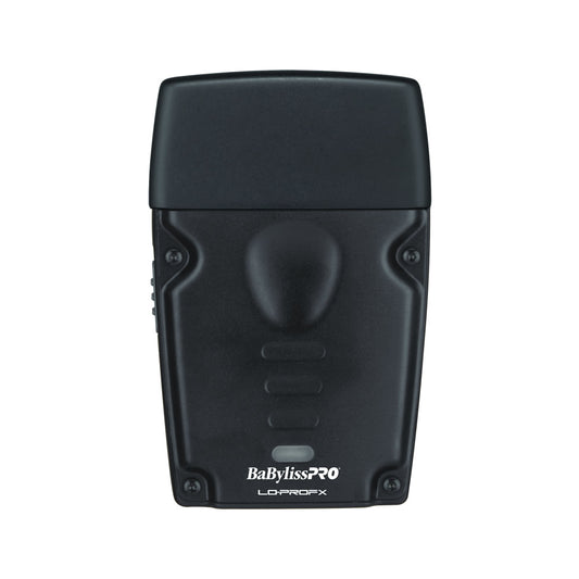 Babyliss Pro Compact Lo-Pro Shaver in black, handheld electric shaver with a sleek design and small, precise shaving head.