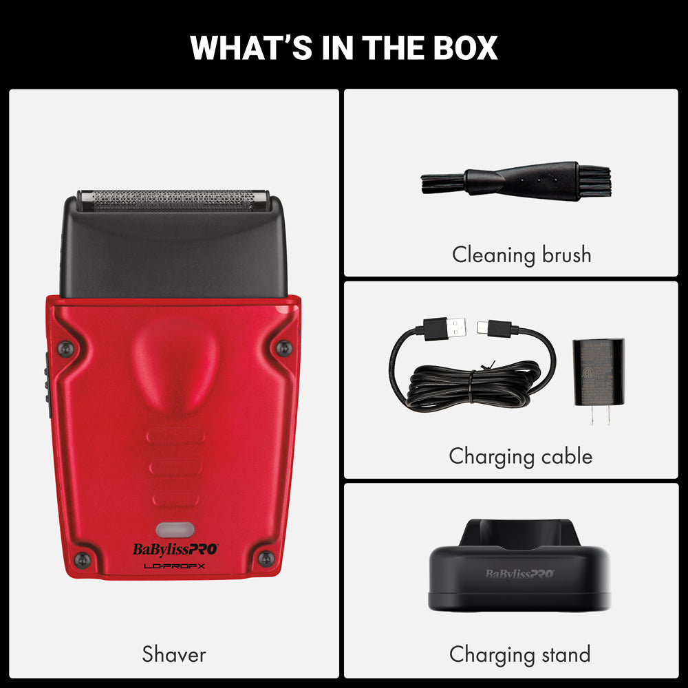 BABYLISSPRO COMPACT LO-PRO SHAVER - RED (#FXLPFS1RD)