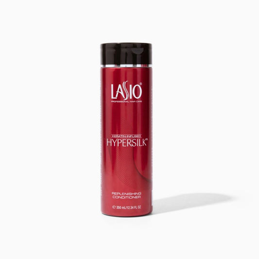 Lasio Hypersilk Replenishing Conditioner in a 12oz bottle, smooth and nourishing hair care by Lasio.