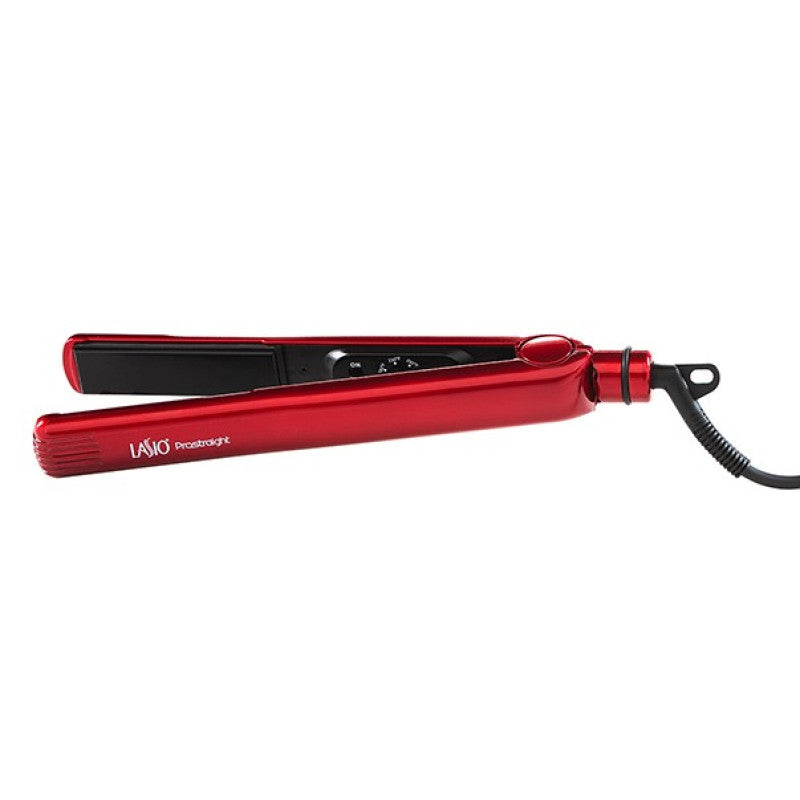 Lasio ProStraight ceramic flat iron 1-inch straightener with ionic technology for smooth, sleek hair styling.