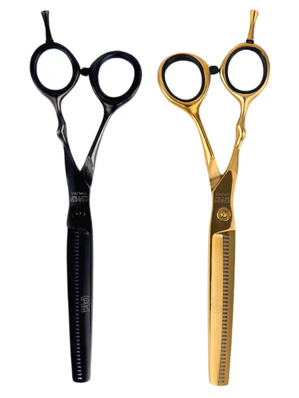 PERCU FANTASTICA LINE PROFESSIONAL THINNING SHEAR 6.5" (BLACK & GOLD)