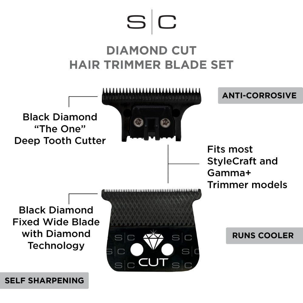 STYLECRAFT DIAMOND CUT DLC TRIMMER BLADE W/ "THE ONE" CUTTER (#SC541B)