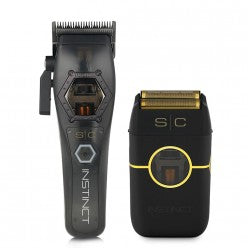 StyleCraft Metal Instinct clipper and shaver combo, featuring a sleek design and versatile grooming tools for precise trimming.