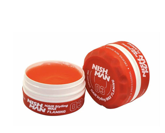 NISHMAN AQUA HAIR STYLING WAX 03 FLAMING 100ML