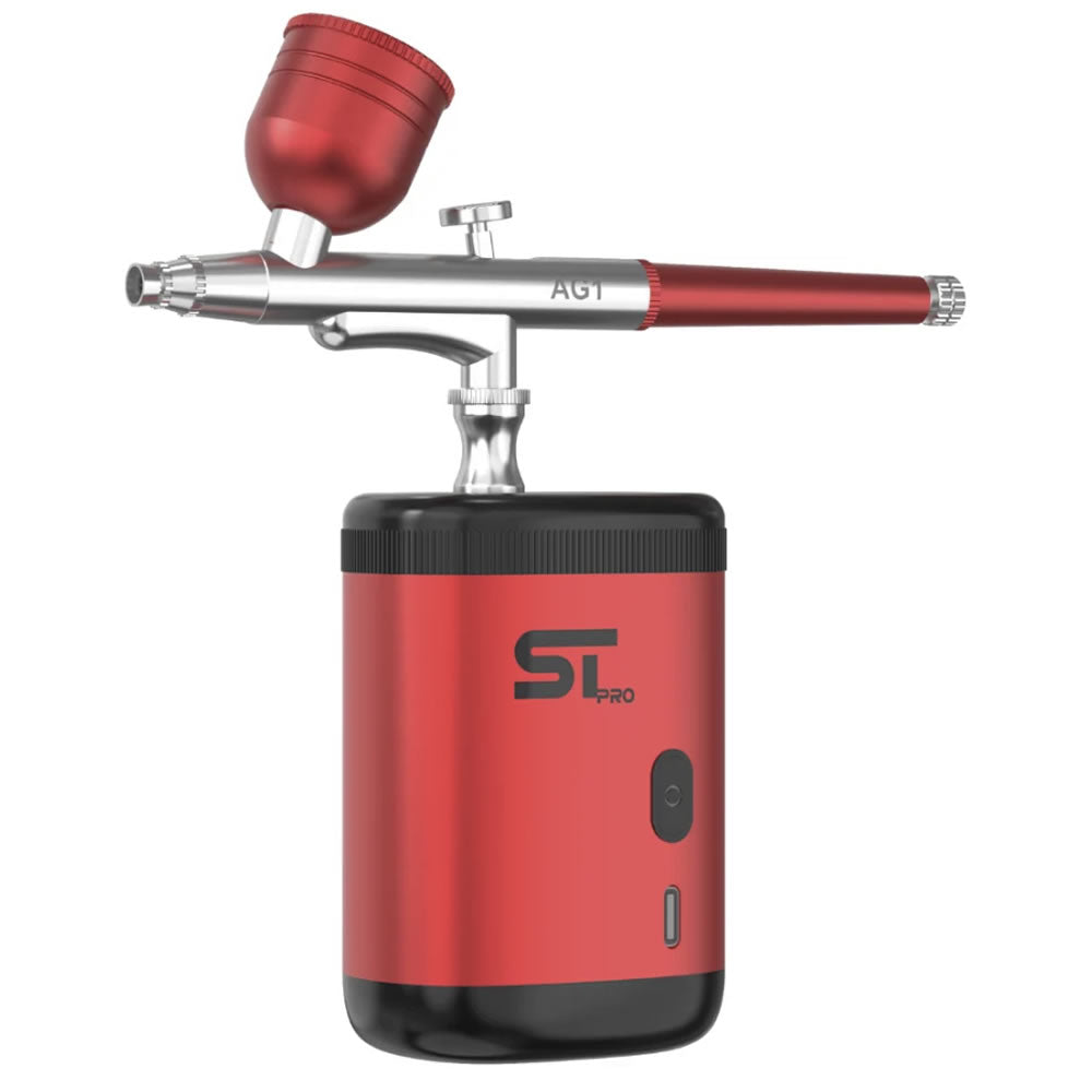 SUPREME TRIMMER PRO AIRBRUSH KIT - RED (#AG1-R)