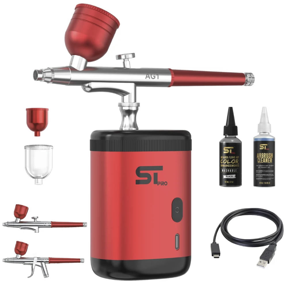 SUPREME TRIMMER PRO AIRBRUSH KIT - RED (#AG1-R)