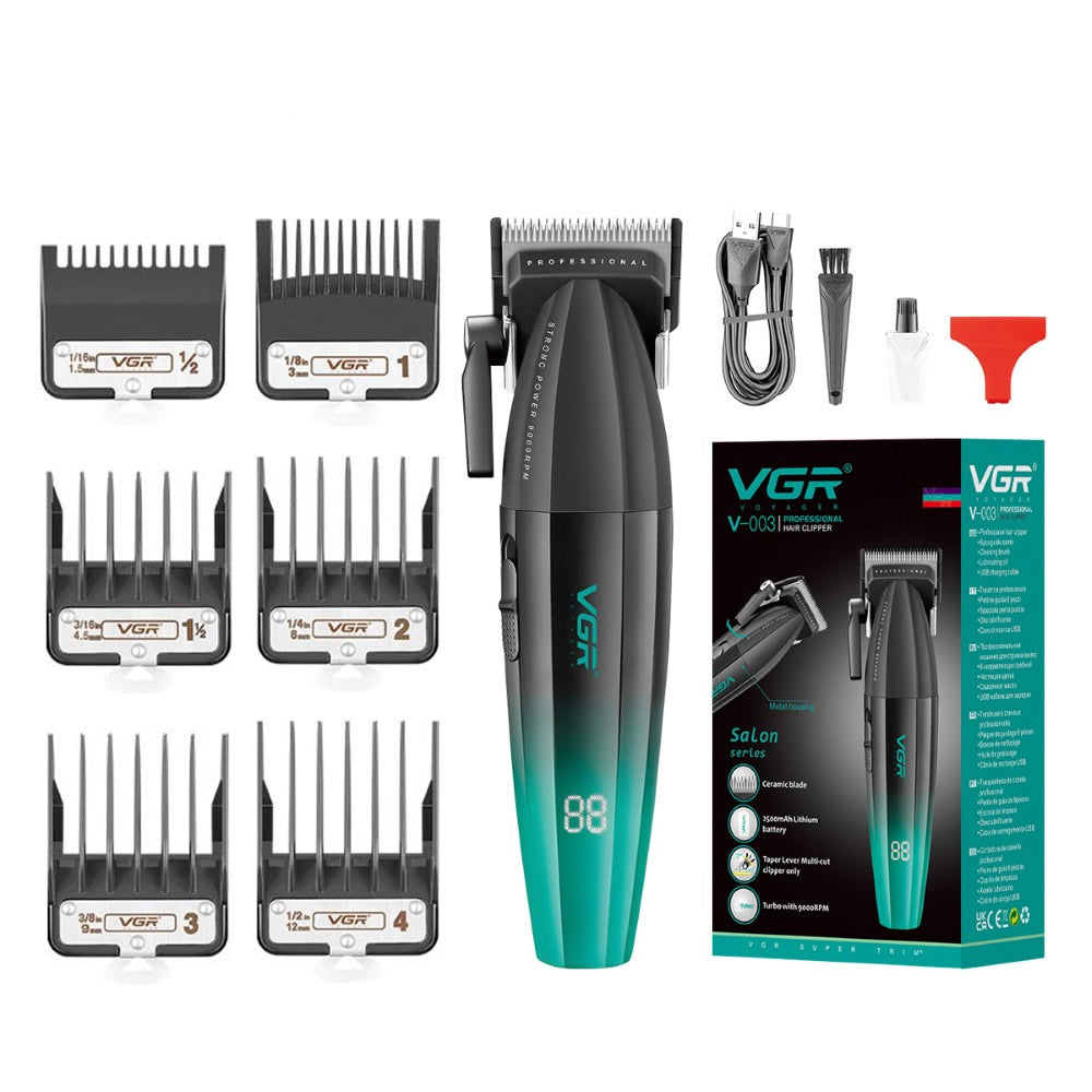 VGR PRO CLIPPER - BLK/GRN (#V-003)