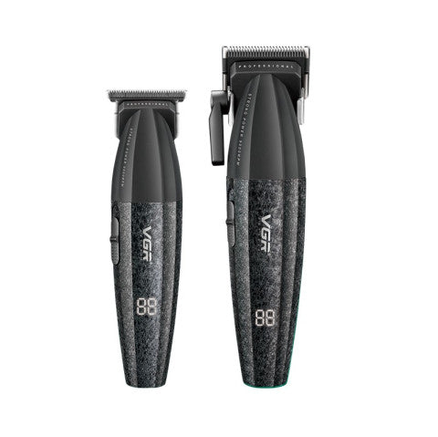 VGR PRO CLIPPER/TRIMMER COMBO - BLACK