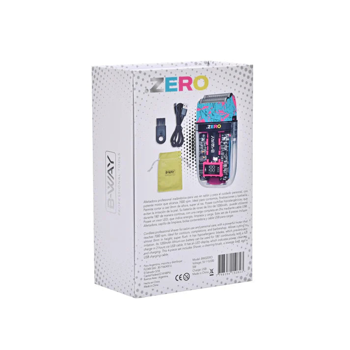 B-Way Zero Shaver with sleek design and ergonomic handle, ideal for precise hair trimming and grooming.