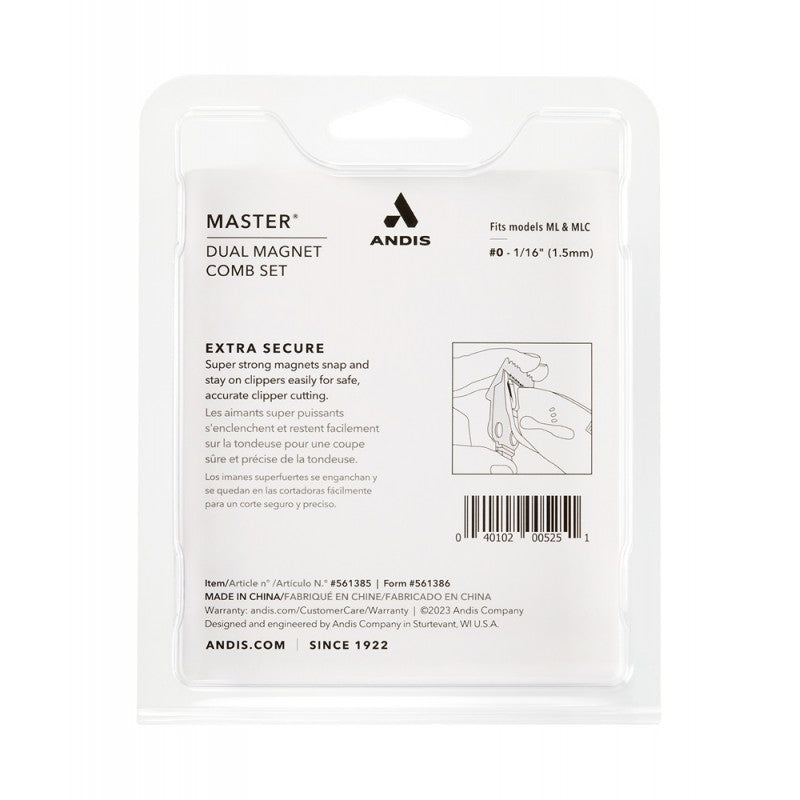 ANDIS MASTER DUAL MAGNET OG SIZE 0 COMB (#561385)