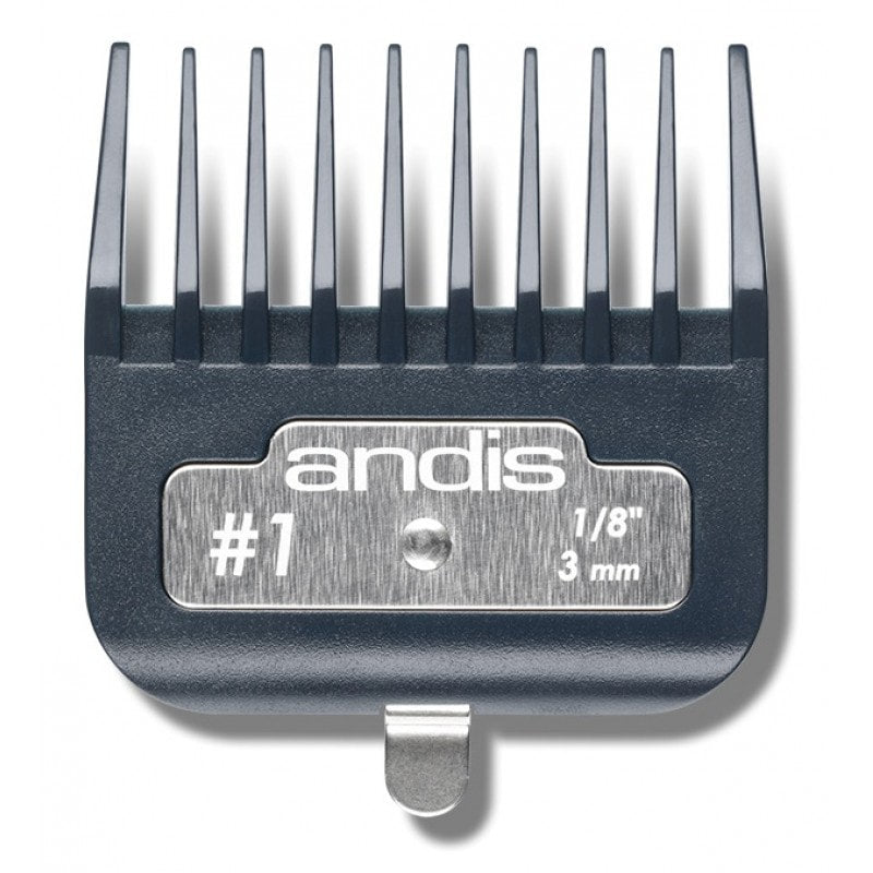 ANDIS PREMIUM METAL CLIP COMB SIZE 1 (#33665) - N.O.S. Barber Supply