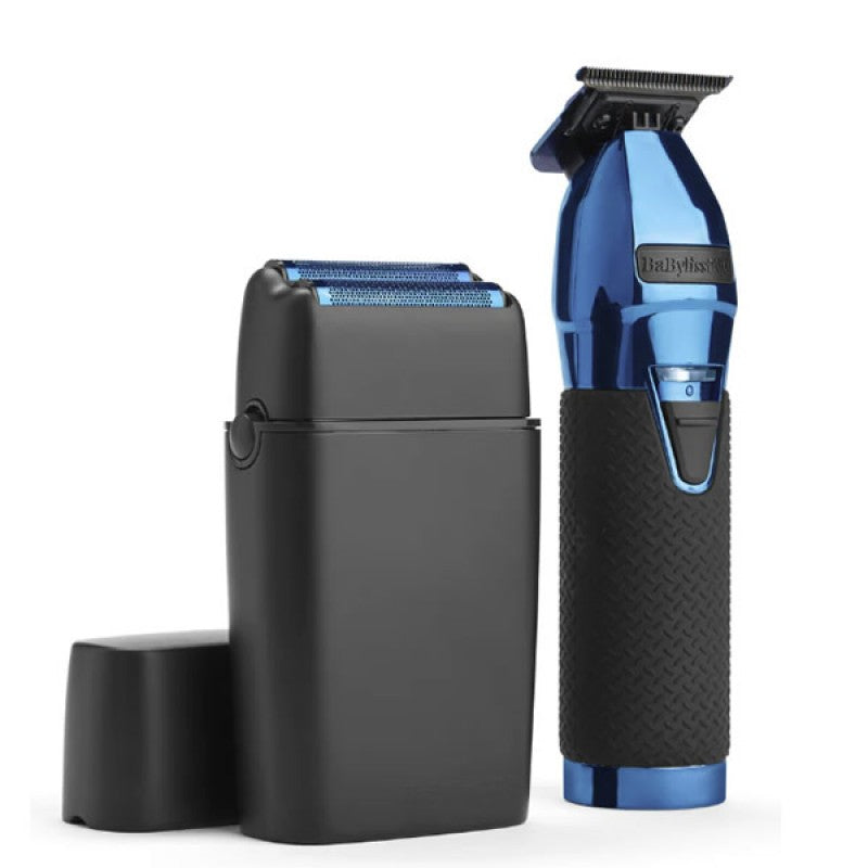 BABYLISS LIMITEDFX BLACK & BLUE TRIMMER & SHAVER COMBO (#FXDUOFS2TBL)