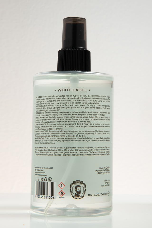BARBAROS WHITE LABEL COLOGNE 11.5OZ