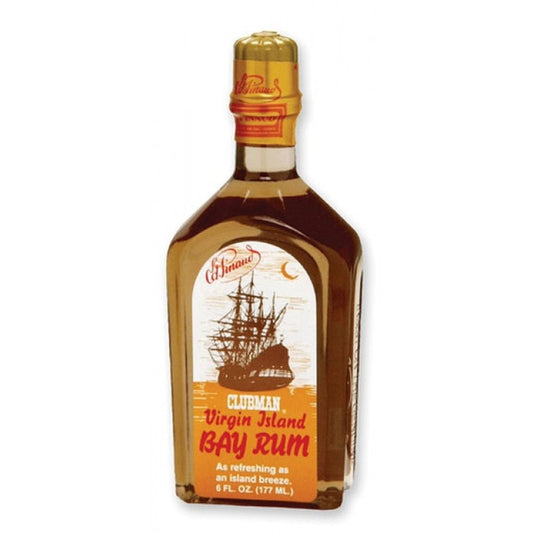 CLUBMAN VIRGIN ISLAND BAY RUM AFTER SHAVE - N.O.S. Barber Supply