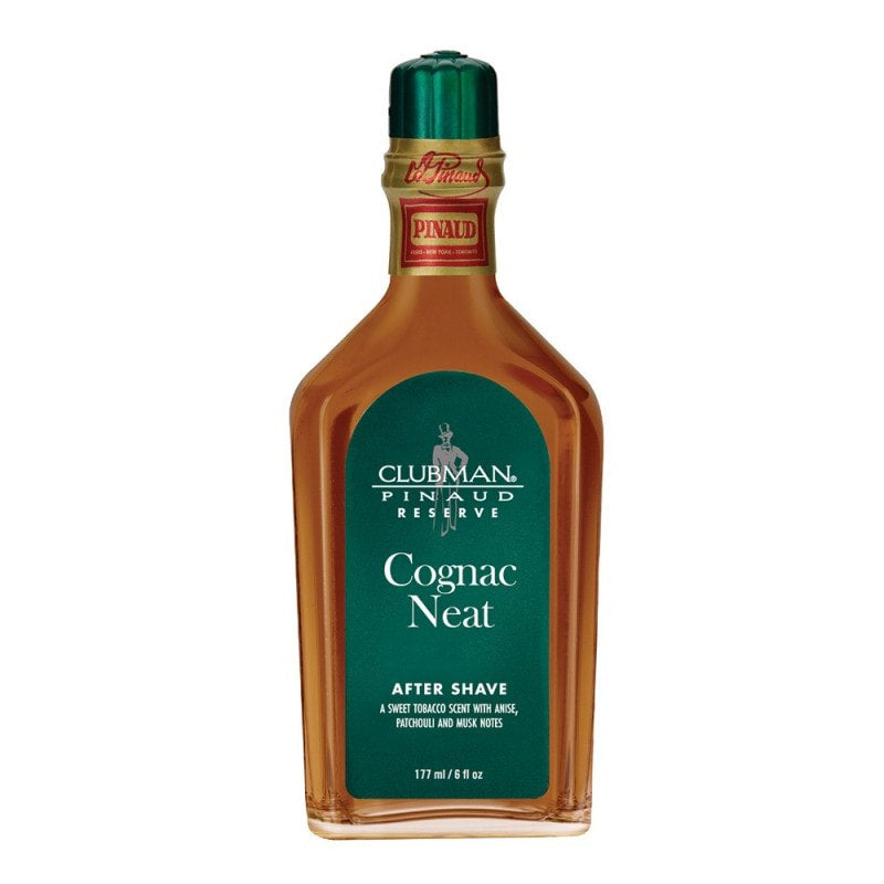 CLUBMAN RESERVE COGNAC NEAT AFTER SHAVE 6OZ - N.O.S. Barber Supply