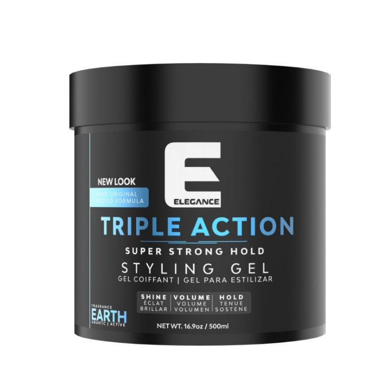 ELEGANCE TRIPLE ACTION STYLING GEL (EARTH) 16.9OZ