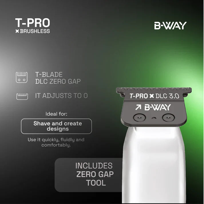 B-Way T-Pro Trimmer with precision blades, compact design, and ergonomic handle for efficient trimming tasks.