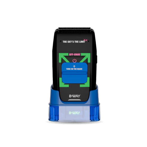 B-Way Off Shaver in black, a handheld electric shaver with a sleek black design and ergonomic grip for comfortable use.