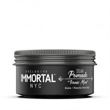 Immortal NYC Cream Pomade Iconic Man styling product in 5.07oz jar, ideal for men's hair styling and grooming.