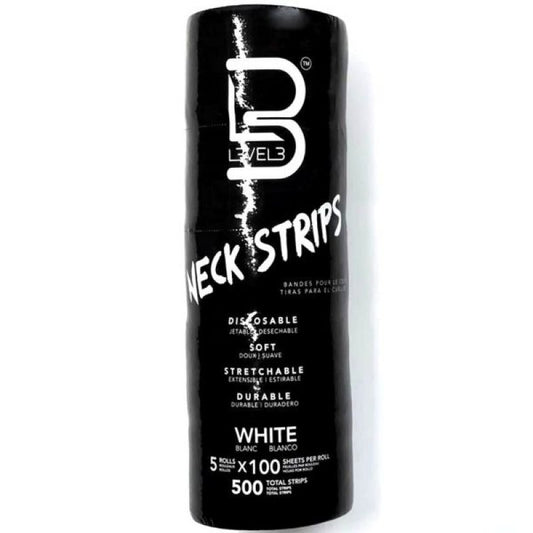 L3VEL3 NECK STRIPS - WHITE