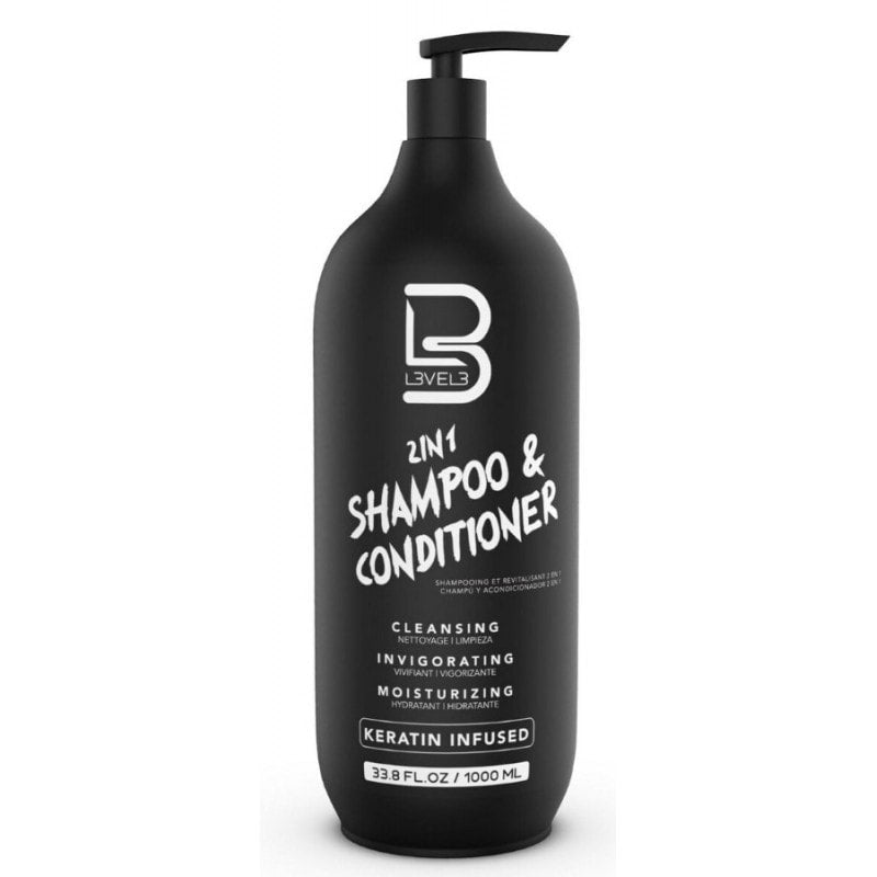 L3VEL3 2 IN 1 SHAMPOO & CONDITIONER 1L - N.O.S. Barber Supply